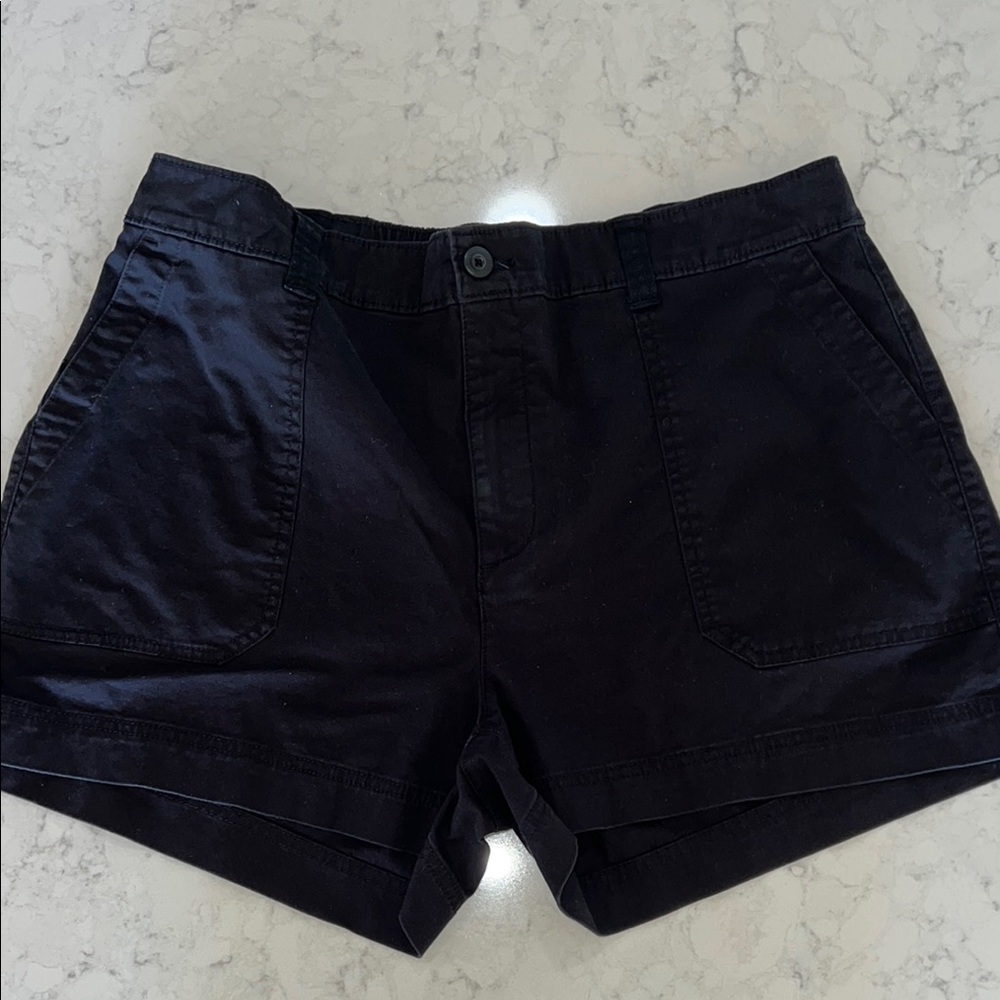 Old Navy‎ Black Cargo Shorts Casual Cotton Blend